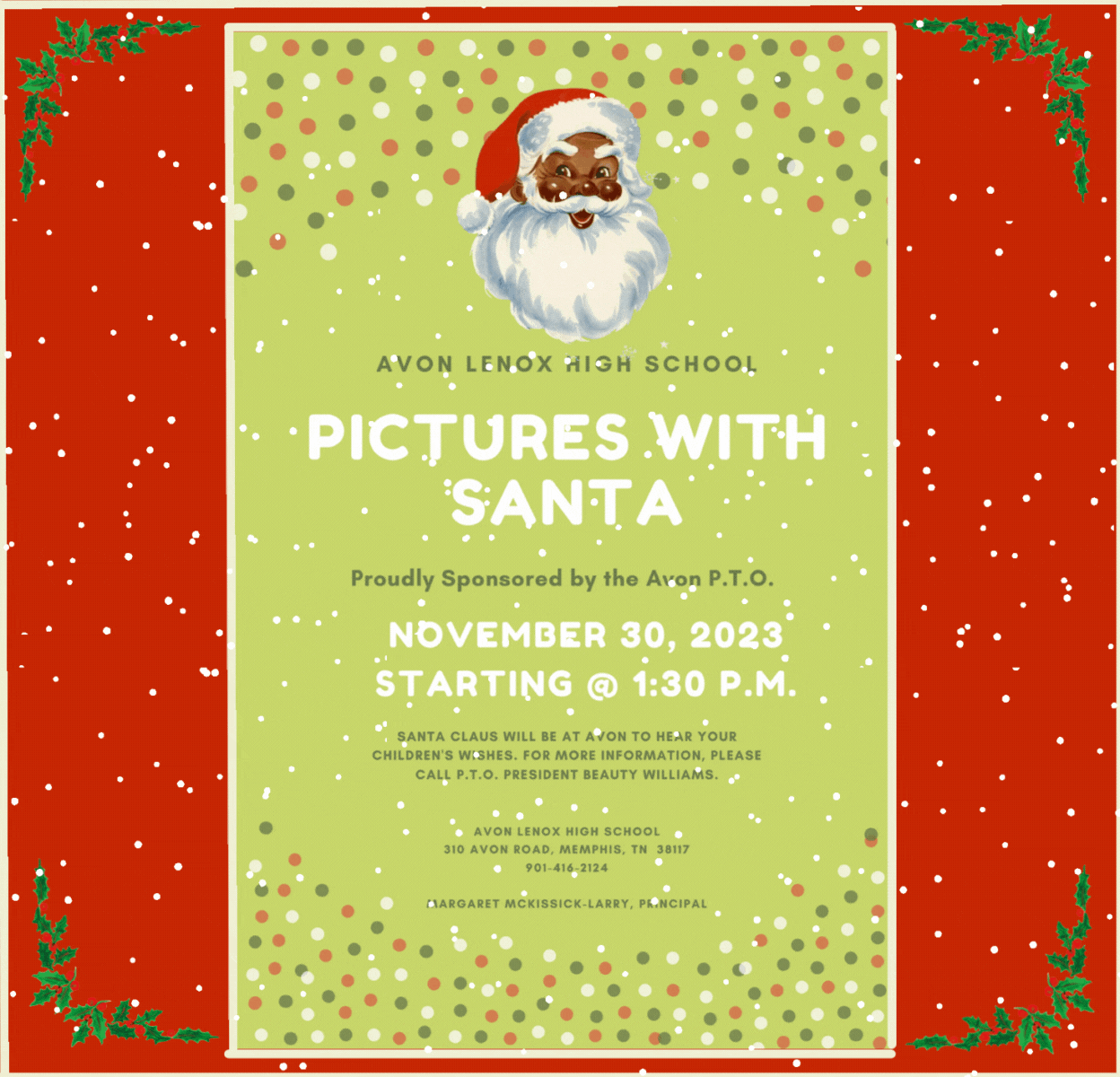 Pictures with Santa promo